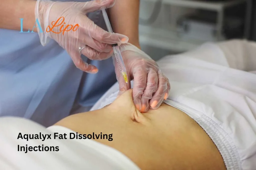 woman having fat dissolving injections Birkenhead in the stomach