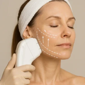 Woman having HI-FU to reduce wrinkles call LA LIPO Birkenhead Now!