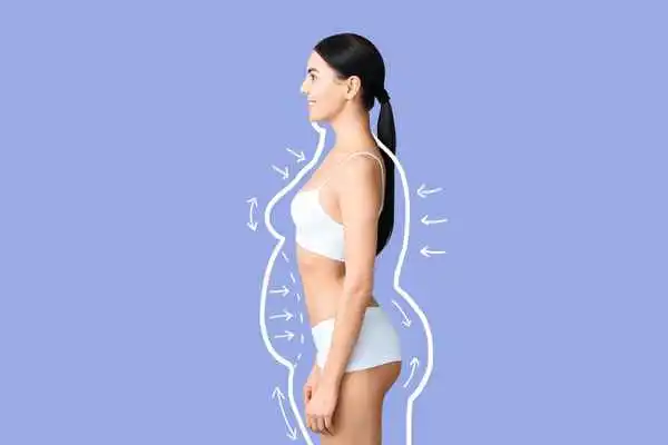 image of woman experiencing fat reduction treatment Birkenhead