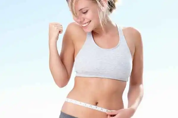 woman happy after fat reduction treatment Birkenhead