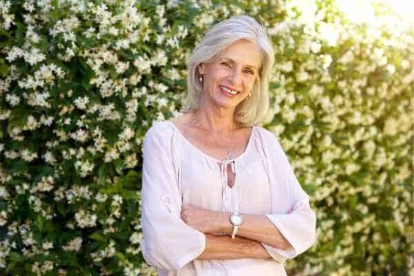 Older woman happy with urinary incontinence treatment Birkenhead