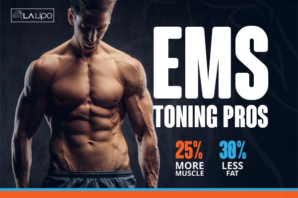 Image of man with sculpted stomach showing the fat loss and muscle gain of LA-EMS Body Sculpting Treatment Birkenhead